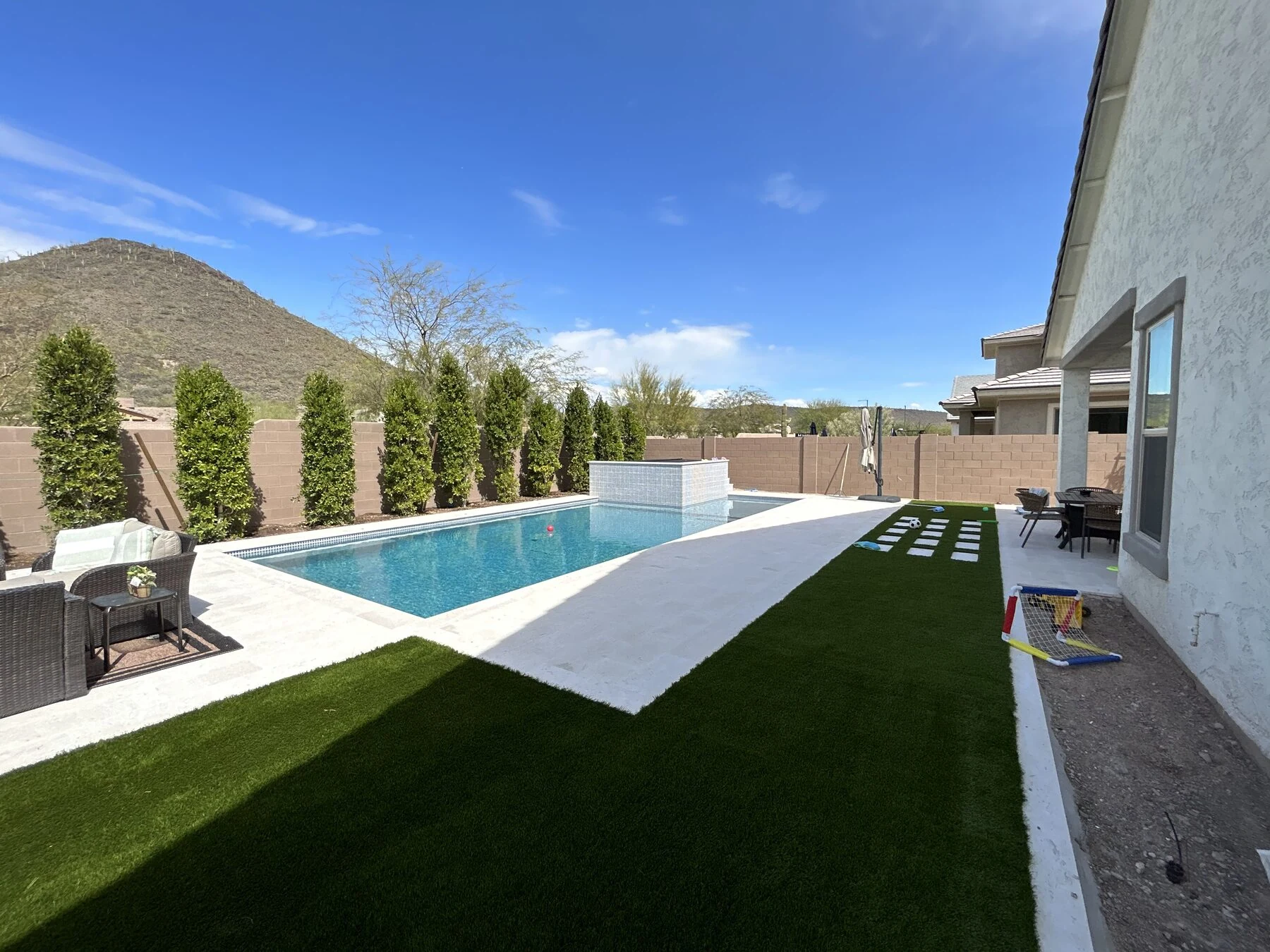 Chandler Spa & Pool, custom pool build by Sun America Pools & Spas in the Phoenix Valley, AZ