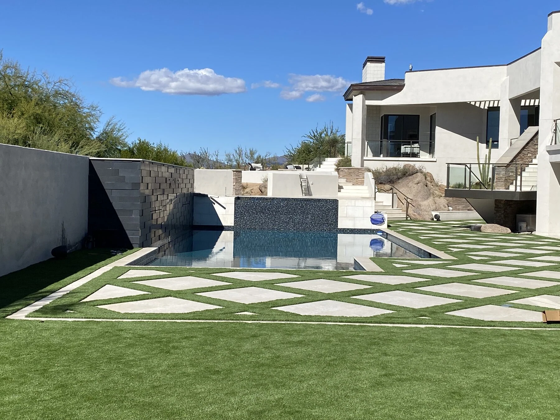 Scottsdale Staycation Backyard, custom pool build by Sun America Pools & Spas in the Phoenix Valley, AZ